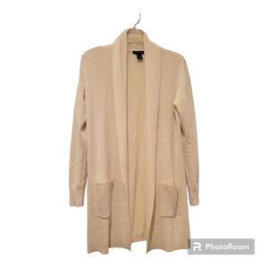 Select + Trend Women's Knit Ribbed Open Front Long Cardigan Size MEDIUM